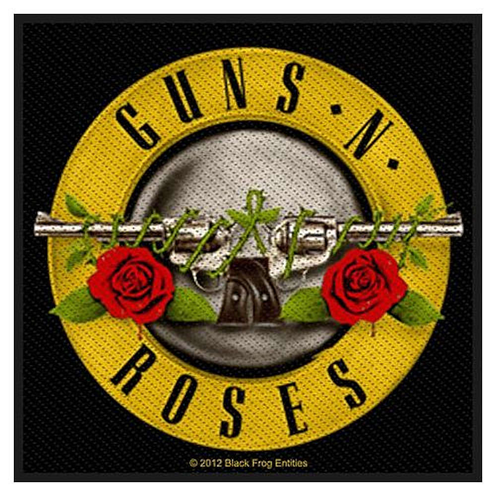 GUNS N ROSES ガンズアンドローゼズ - BULLET LOGO / ワッペン 