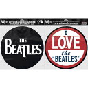 THE BEATLES ビートルズ (7月 映画 『ザ・ビートルズの軌跡』 公開 ) - DROP T LOGO & LOVE / 2枚セット / スリップマッ...