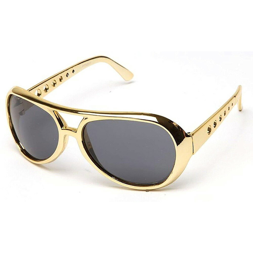 ELVIS PRESLEY ץ쥹꡼ - Elvis Sunglasses Gold / ֥å / 󥰥饹 /  ڸ / ե