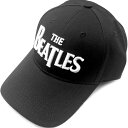 THE BEATLES ビートルズ (結成 65周年 ) - DROP T LOGO(刺繍/ブラック) / キャップ / メンズ 【公式 / オフィシャル】