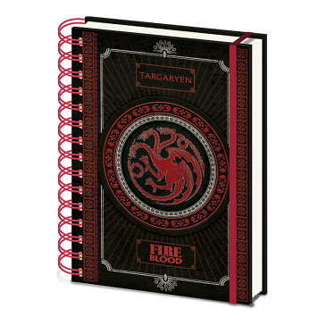 GAME OF THRONES ゲーム・オブ・スローンズ - Targaryen A5 Wiro Notebook / ノート 【公式 / オフィシャル】