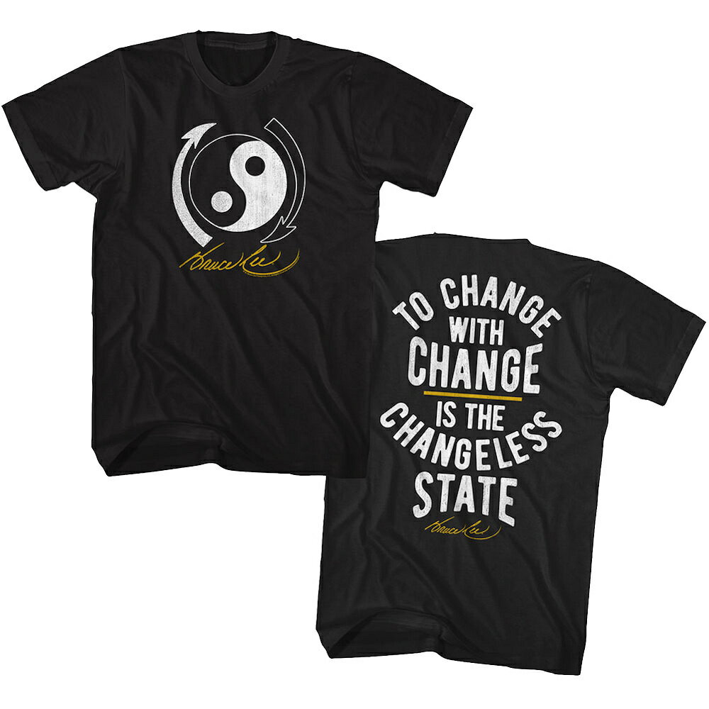 BRUCE LEE ブルースリー (生誕 85年 ) - BL CHANGE / バックプリントあり / Tシャツ / メンズ 【公式 / オフィシャル】