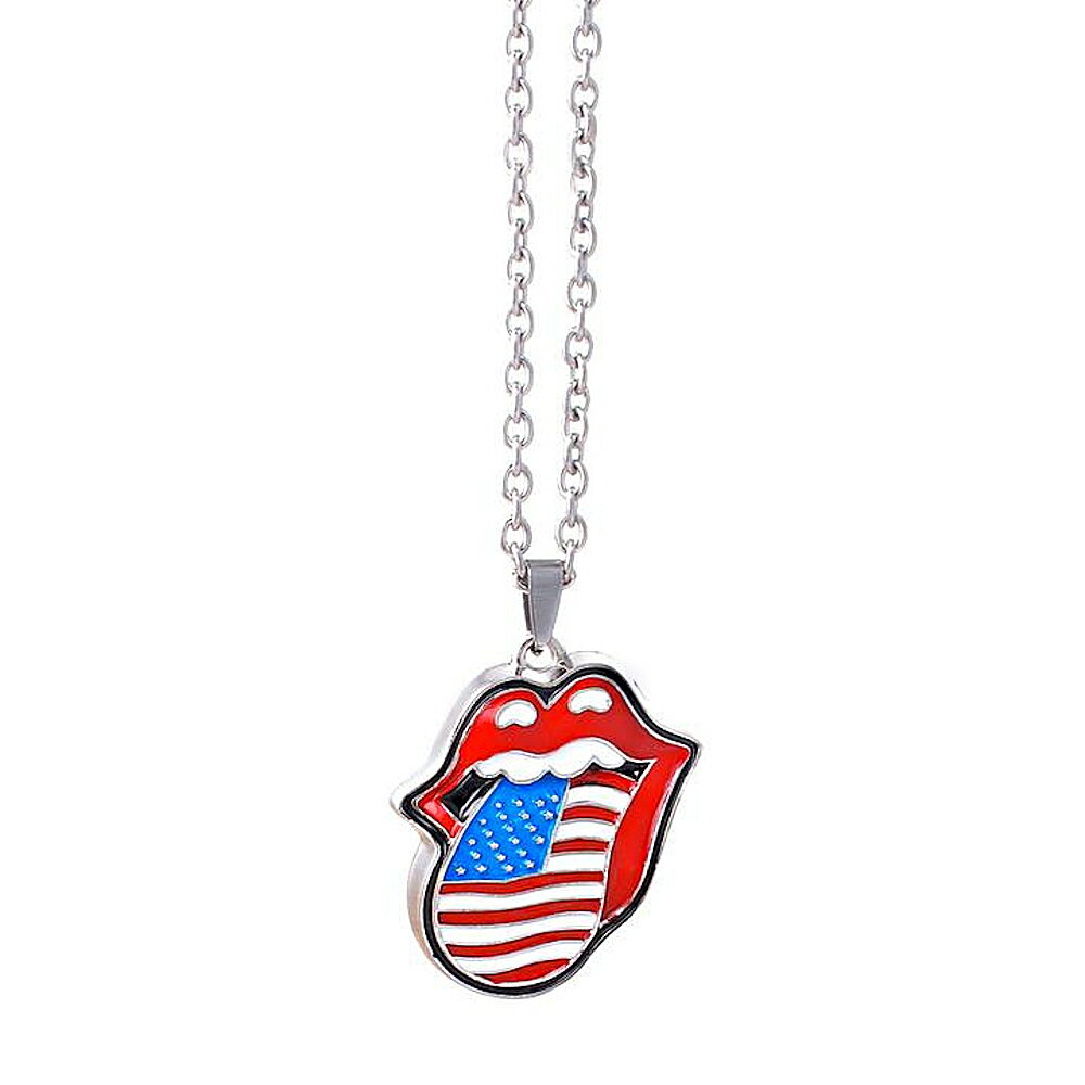 ROLLING STONES ローリングストーンズ ( ブライアンジョーンズ追悼55周年 ) - USA Tongue Necklace / ネックレス 【 公式 / オフィシャル 】