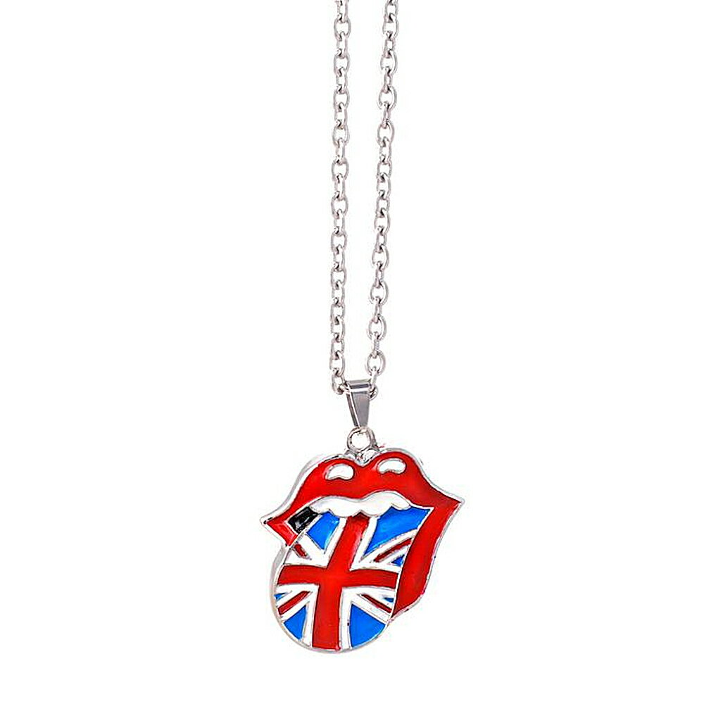 ROLLING STONES ローリングストーンズ (ブライアンジョーンズ追悼55周年 ) - Union Jack Tongue Necklace / ネックレス 【公式 / オフィシャル】