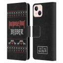 【クリスマス限定バージョン】 JUSTIN BIEBER ジャスティンビーバー (生誕30周年 ) - Purpose Tour レザー手帳型 / Apple iPhoneケース 【公式 / オフィシャル】