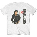 MICHAEL JACKSON マイケルジャクソン (スリラー40周年 ) - Bad Silver Logo / Tシャツ / メンズ 【公式 / オフィシャル】