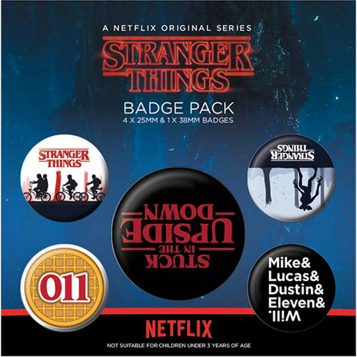 STRANGER THINGS ストレンジャー・シングス ( シーズン5 撮影開始 ) - Upside Down / バッジ STRANGER THINGS ストレンジャー・シングス ( シーズン5 撮影開始 ) - Upside Down / バッジ