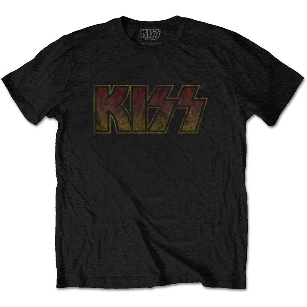 KISS キッス ジーンシモンズ生誕75周年 - Vintage Classic Logo / Tシャツ / メンズ 【公式 / オフィシャル】