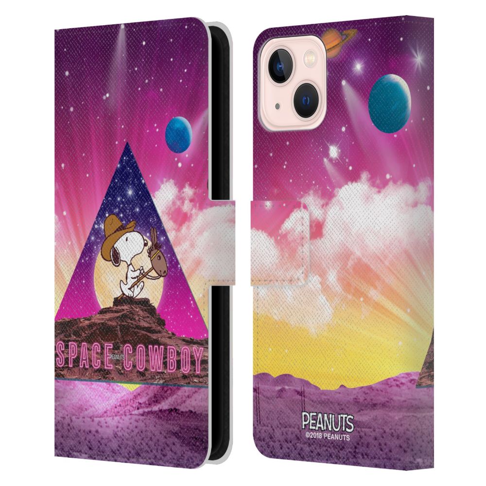 Rakuten - PEANUTS スヌーピー - Nebula Triangle レザー手帳型 / Apple iPhoneケース 【公式 / オフィシャル】