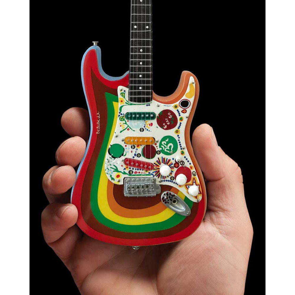 GEORGE HARRISON ジョージ・ハリスン - Fender Strat Rocky Design / Fab Four / ミニチュア楽器 【 公式 / オフィシャル 】