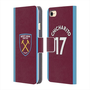 WEST HAM UNITED FC ウェストハムユナイテッドFC - Chicharito レザー手帳型 / iPhoneケース 【公式 / オフィシャル】