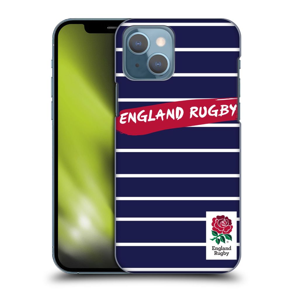 ENGLAND RUGBY Or[COh - Navy Pinstripes n[h case / Apple iPhoneP[X y / ItBVz