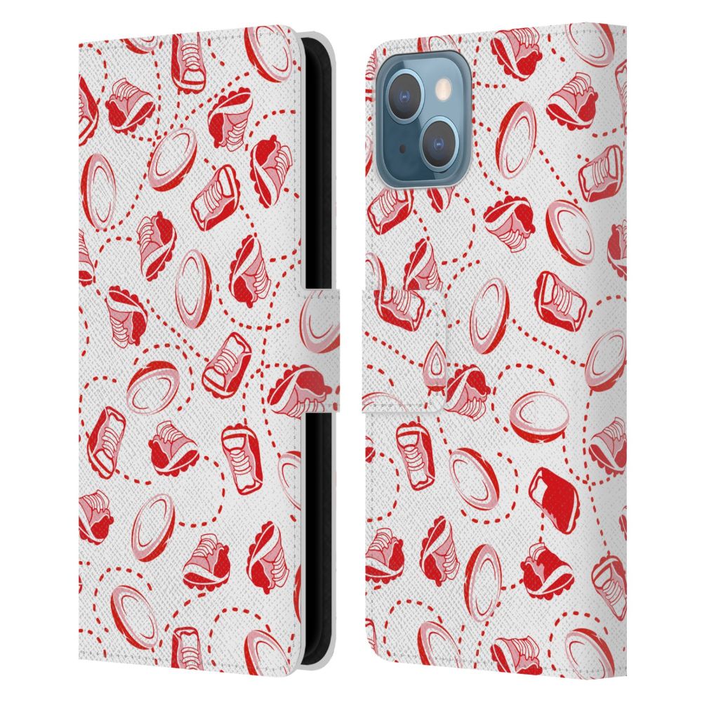 ENGLAND RUGBY Or[COh - Ball And Shoes Pattern U[蒠^ / Apple iPhoneP[X y / ItBVz