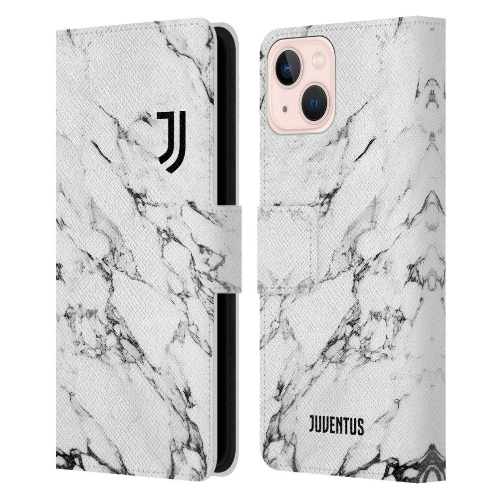 JUVENTUS FC ユヴェントスFC - Marble / White レザー手帳型 / Apple iPhoneケース 【公式 / オフィシャル】
