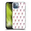 LIVERPOOL FC リヴァプールFC - Crest & Liverbird Patterns 1 / White ハード case / Apple iPhoneケース 