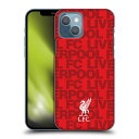 LIVERPOOL FC リヴァプールFC - Crest & Liverbird Patterns 1 / Red ハード case / Apple iPhoneケース 