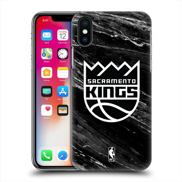 SACRAMENTO KINGS（NBA） サクラメントキングス - B&W Marble ハード case / iPhoneケース 【公式 / オフィシャル】