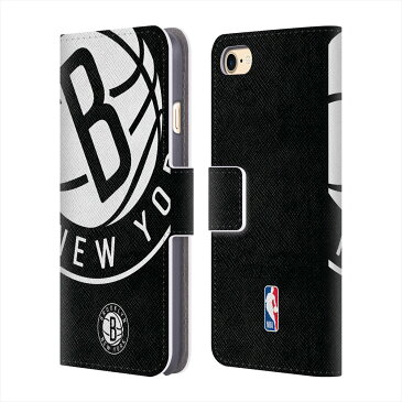 BROOKLYN NETS（NBA） ブルックリンネッツ - Oversized Icon レザー手帳型 / iPhoneケース 【公式 / オフィシャル】