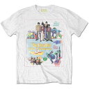 THE BEATLES ザ ビートルズ (ABBEY ROAD発売55周年記念 ) - Yellow Submarine Vintage Movie Poster / Tシャツ / メンズ 【公式 / オフィシャル】