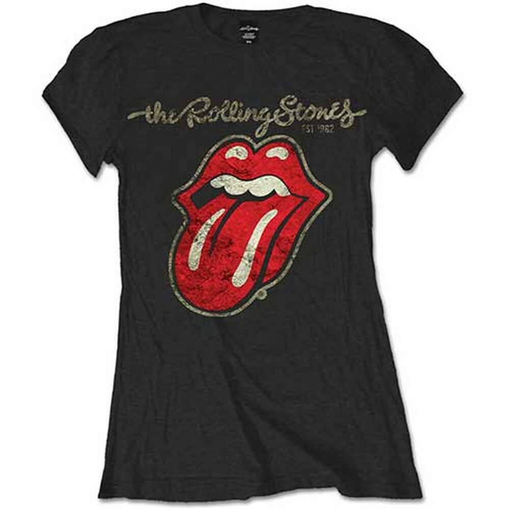 ROLLING STONES ローリングストーンズ - Plastered Tongue / Tシャツ / レディース 【公式 / オフィシャル】