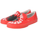 RED HOT CHILI PEPPERS レッチリ (5月来日 ) - CANVAS SLIP-ON RHCP Red / VISION STREET WEAR（ブランド） / スニーカー / メンズ 