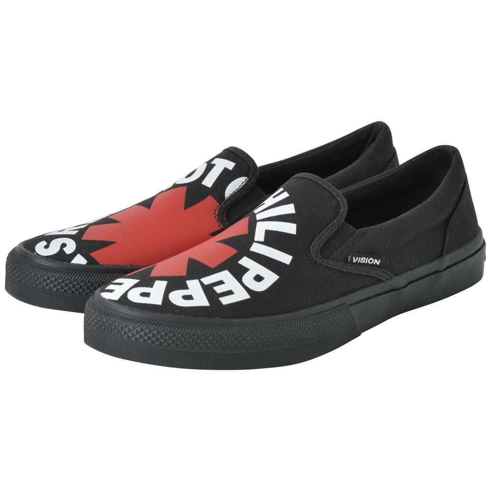 RED HOT CHILI PEPPERS å (5 ) - CANVAS SLIP-ON RHCP Black / VISION STREET WEARʥ֥ɡ / ˡ /  ڸ / ե