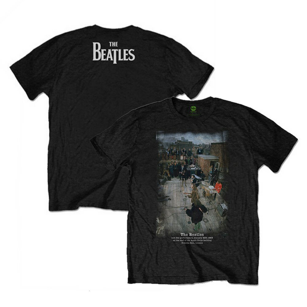 THE BEATLES ザ・ビートルズ (ABBEY ROAD発売55周年記念 ) - Rooftop Concert / バックプリントあり / Tシャツ / メンズ 