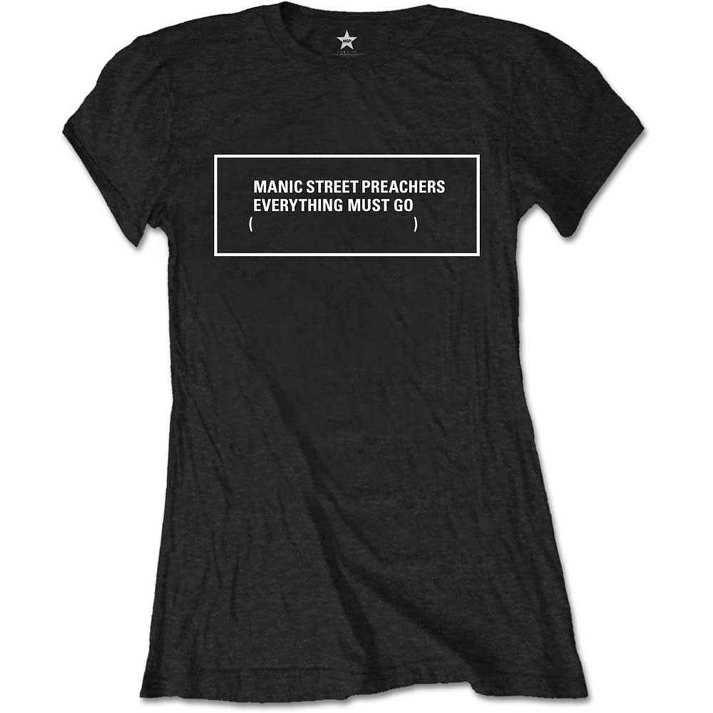 MANIC STREET PREACHERS マニックストリートプリーチャーズ - Everything Must Go Monochrome / Tシャツ / レディース 