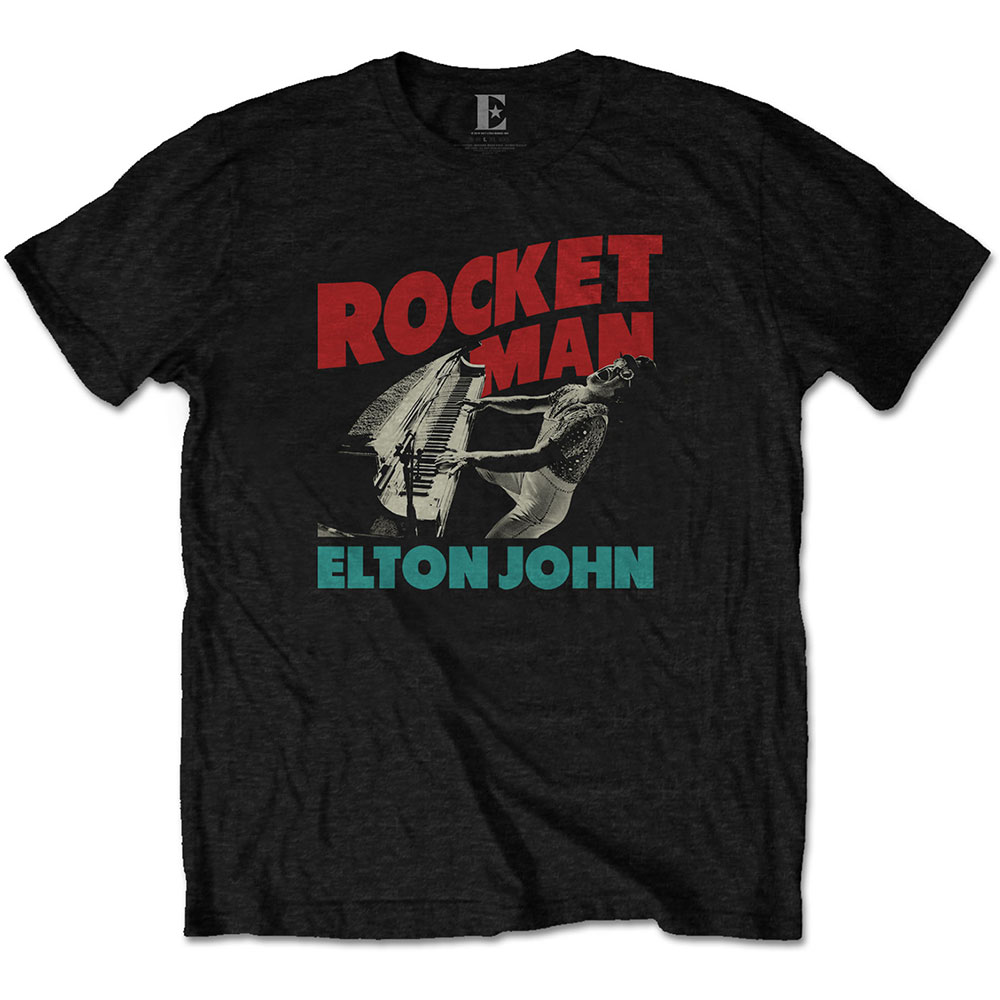 ELTON JOHN エルトンジョン (デビュー55周年 ) - Rocketman Piano / Tシャツ / メンズ 【公式 / オフィシャル】
