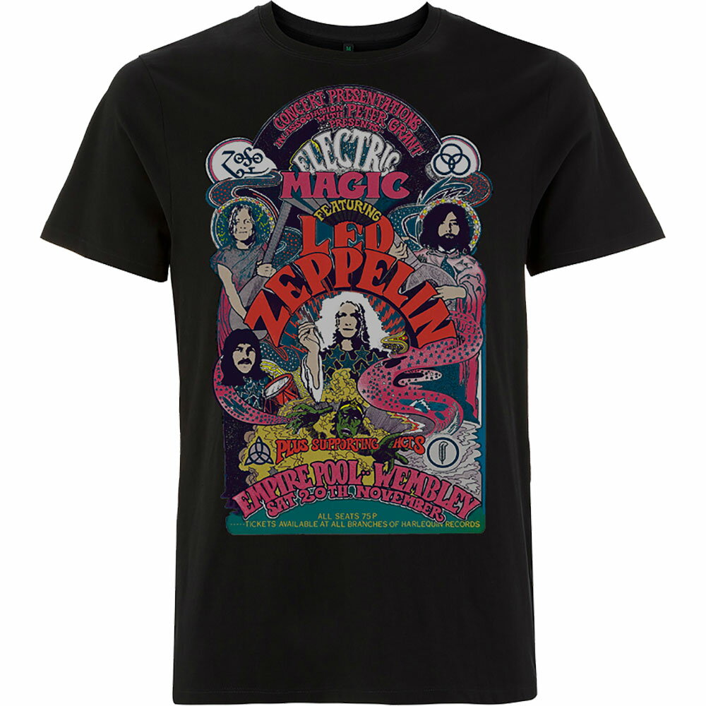 LED ZEPPELIN レッドツェッペリン (デビュー55周年記念 ) - Full Colour Electric Magic / Tシャツ / メンズ 