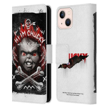 CHILD'S PLAY チャイルドプレイ - Hi I'm Chucky Grunge レザー手帳型 / iPhoneケース 【公式 / オフィシャル】