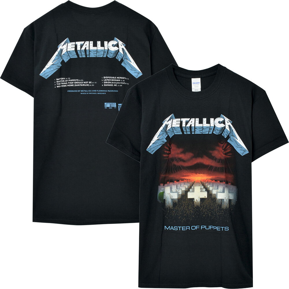 METALLICA メタリカ - Master of Puppets Tracks / バックプリントあり / Tシャツ / メンズ 