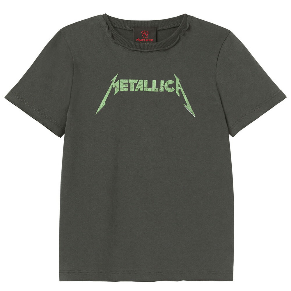 METALLICA メタリカ - Logo / Amplified（ ブランド ） / レア / Tシャツ / キッズ 【公式 / オフィシャル】