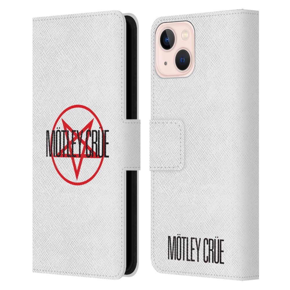 樂天商城 - MOTLEY CRUE モトリークルー (結成 45周年 ) - Pentagram レザー手帳型 / Apple iPhoneケース 【公式 / オフィシャル】