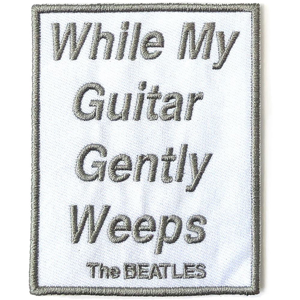 THE BEATLES ザ ビートルズ (ABBEY ROAD発売55周年記念 ) - While My Guitar Gently Weeps / SONG TITLES / ワッペン 【公式 / オフィシャル】