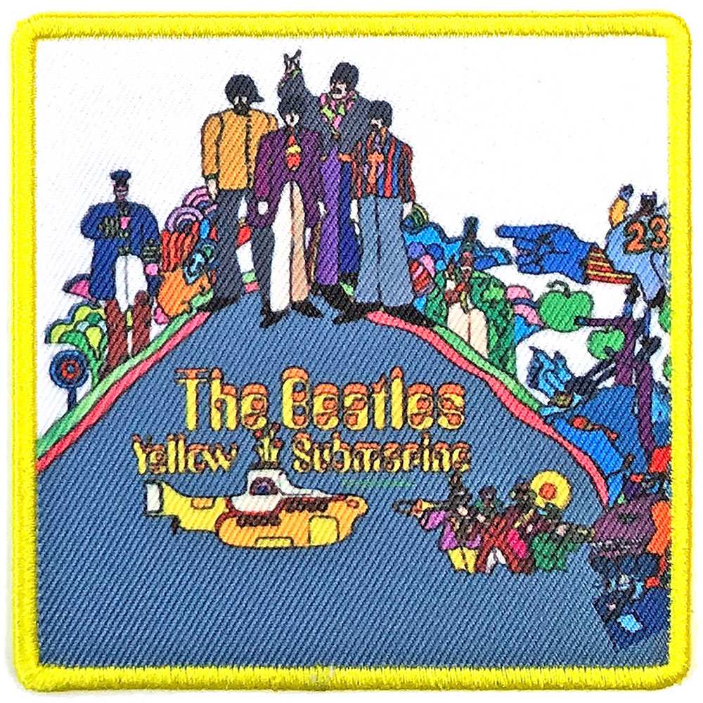 THE BEATLES ザ ビートルズ (ABBEY ROAD発売55周年記念 ) - Yellow Submarine Album Cover / ワッペン 【公式 / オフィシャル】