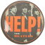 THE BEATLES ザ・ビートルズ (ABBEY ROAD発売55周年記念 ) - Orange Help / バッジ 【公式 / オフィシャル】