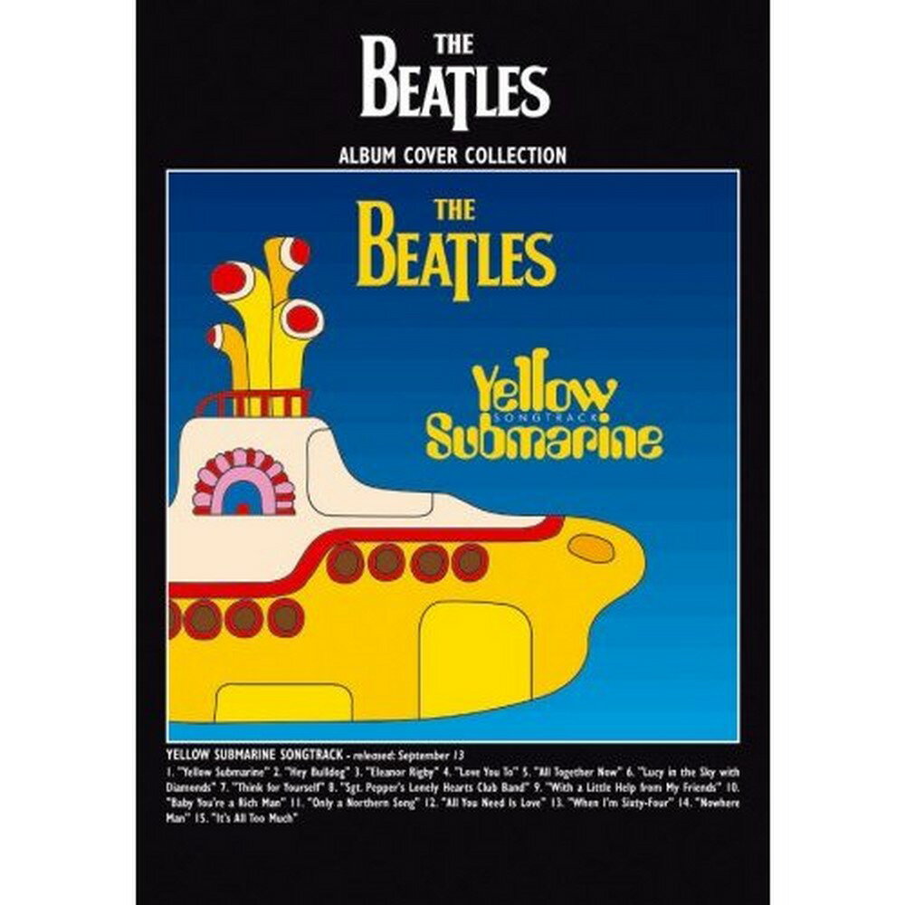 THE BEATLES ザ・ビートルズ (ABBEY ROAD発売55周年記念 ) - Yellow Submarine (Standard) / ポストカード・レター 【公式 / オフィシャル】