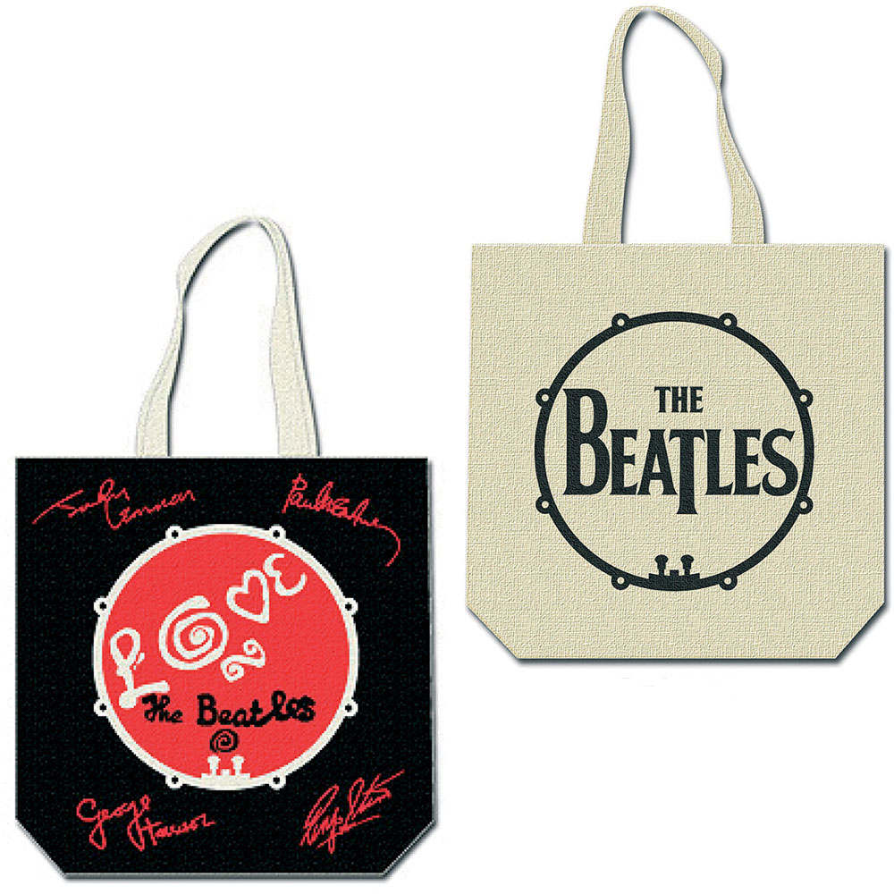 THE BEATLES ザ・ビートルズ (ABBEY ROAD発売55周年記念 ) - Love Drum (with zip top) / トートバッグ 【公式 / オフィシャル】