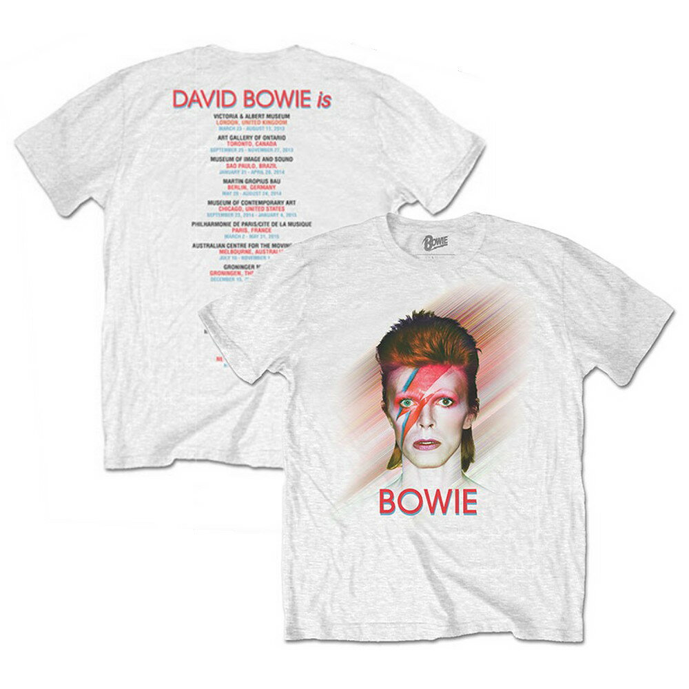 DAVID BOWIE デヴィッド ボウイ - Bowie Is / バックプリントあり / Tシャツ / メンズ 【公式 / オフィシャル】