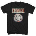 NIRVANA ニルヴァーナ (カートコバーン追悼30周年 ) - Distressed Logo / Tシャツ / メンズ 【公式 / オフィシャル】