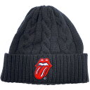 ROLLING STONES ローリングストーンズ (ブライアンジョーンズ追悼55周年 ) - Classic Tongue / ケーブルニット / ビーニー 【公式 / オフィシャル】