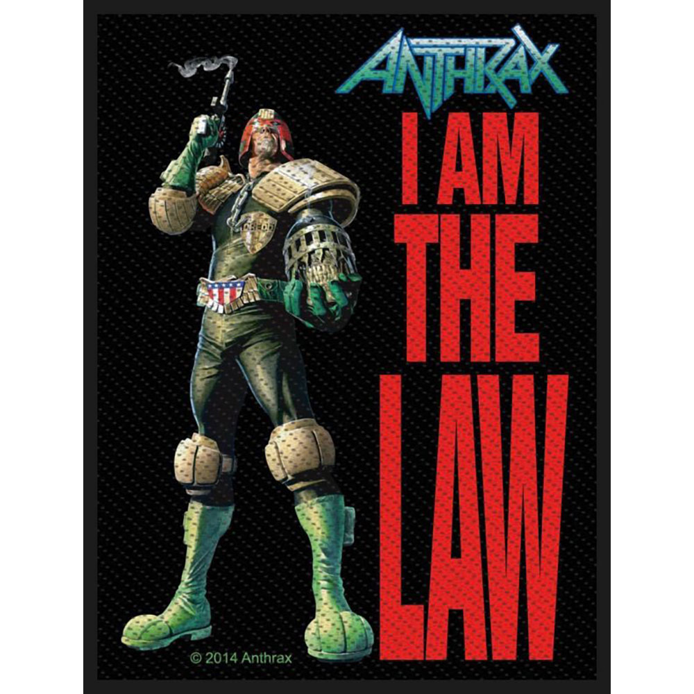 楽天PGSANTHRAX アンスラックス - I Am The Law / ワッペン 【公式 / オフィシャル】
