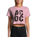 AC/DC G[V[fB[V[ (fr[50N ) - STACKED LOGO / CROP TOP / TVc / fB[X y / ItBVz