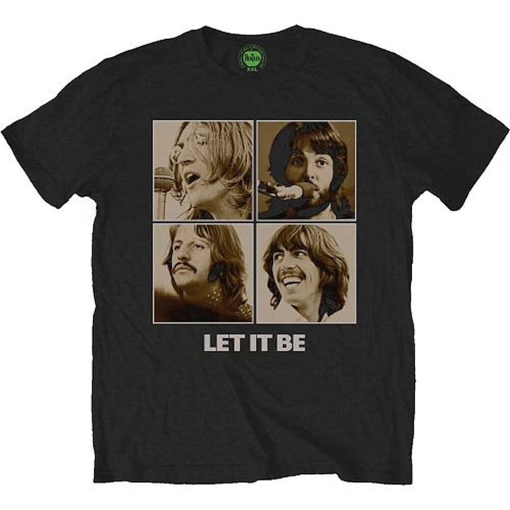 THE BEATLES ザ・ビートルズ (ABBEY ROAD発売55周年記念 ) - LET IT BE SEPIA / Tシャツ / メンズ 【公式 / オフィシャル】