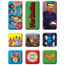 THE BEATLES ビートルズ (7月 映画 『ザ・ビートルズの軌跡』 公開 ) - SGT PEPPER セット / マグネット 【公式 / オフィシャル...