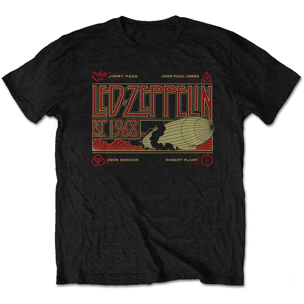 LED ZEPPELIN レッドツェッペリン (デビュー55周年記念 ) - Zeppelin & Smoke / Tシャツ / メンズ 