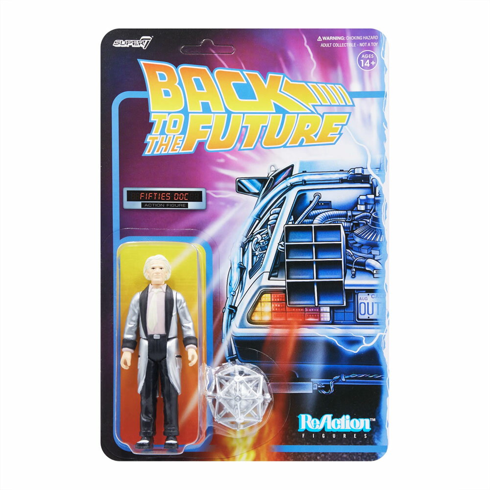 BACK TO THE FUTURE バックトゥザフューチャー - 1 REACTION FIGURE W2 / DOC BROWN 1950 039 S / フィギュア 人形 【公式 / オフィシャル】