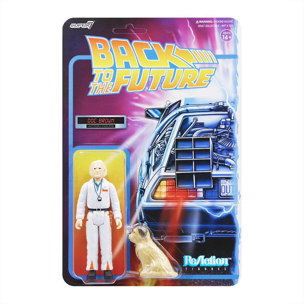 BACK TO THE FUTURE バックトゥザフューチャー - 1 REACTION FIGURE W2 / DOC BROWN 1980'S / フィギュア・人形 【公式 / オフィシャル】