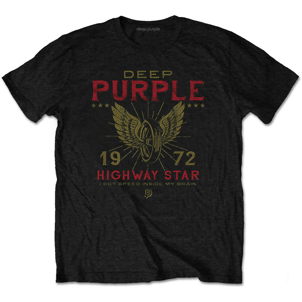 DEEP PURPLE ディープパープル - Highway Star / Black / Tシャツ / メンズ 【公式 / オフィシャル】